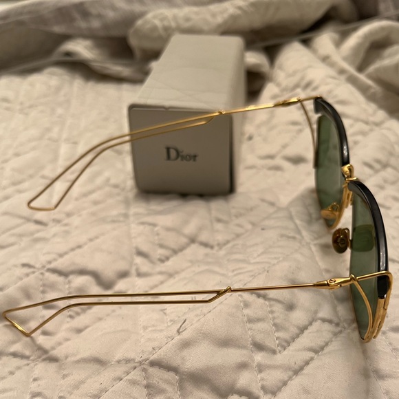 Christian Dior So Electric MY2DJ 58 Gold Black Green MY2 - Picture 5 of 7